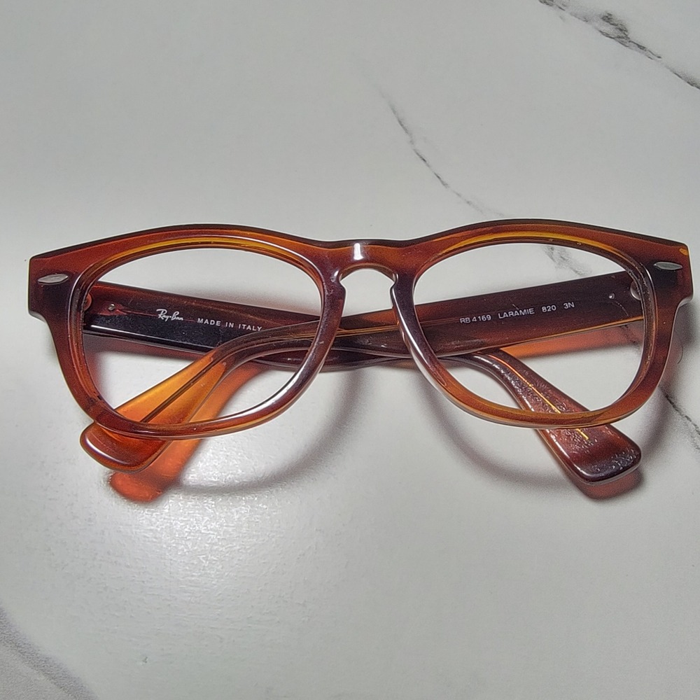 Ray-Ban Laramie RB4169 820 Tortoise Shell Eyeglass Frames Made in Italy